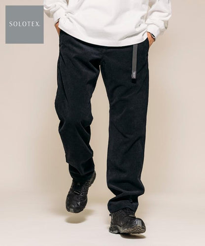 燈芯絨 SOLOTEX 修身款編織腰帶長褲