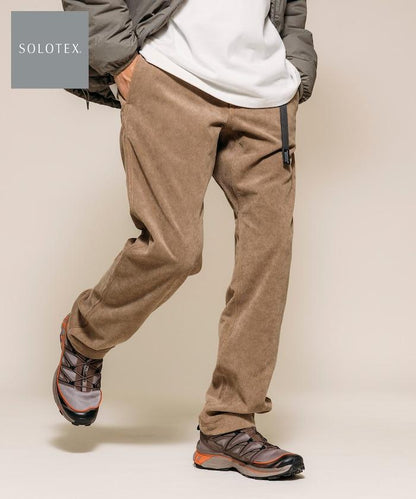 燈芯絨 SOLOTEX 修身款編織腰帶長褲