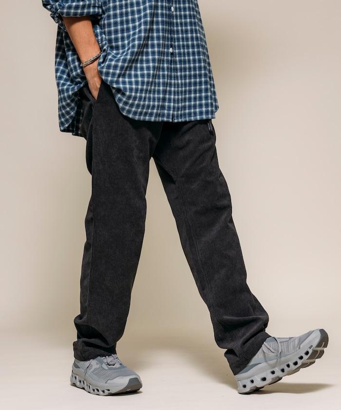 燈芯絨 SOLOTEX 修身款編織腰帶長褲