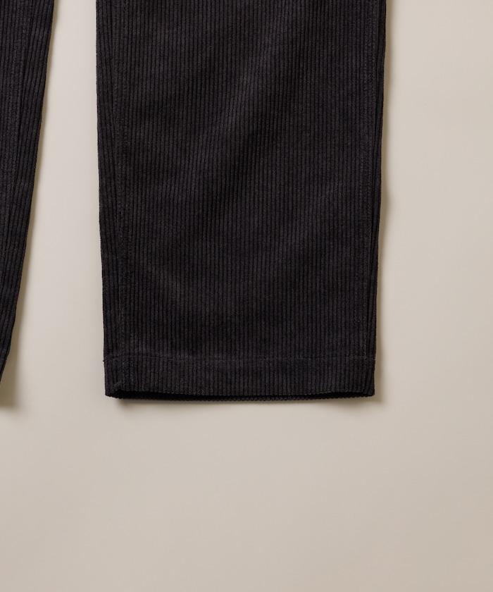 燈芯絨 SOLOTEX 修身款編織腰帶長褲