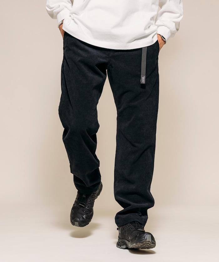 燈芯絨 SOLOTEX 修身款編織腰帶長褲