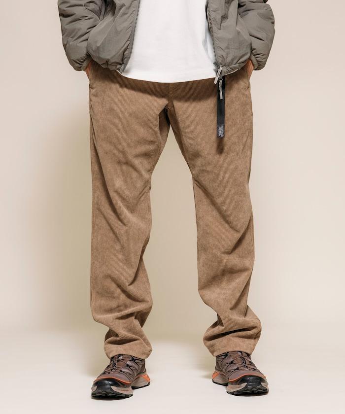 燈芯絨 SOLOTEX 修身款編織腰帶長褲