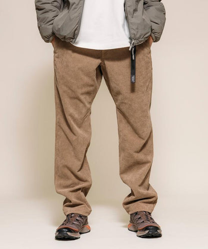 燈芯絨 SOLOTEX 修身款編織腰帶長褲