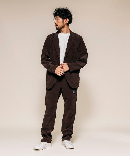 燈芯絨 SOLOTEX 修身款編織腰帶長褲