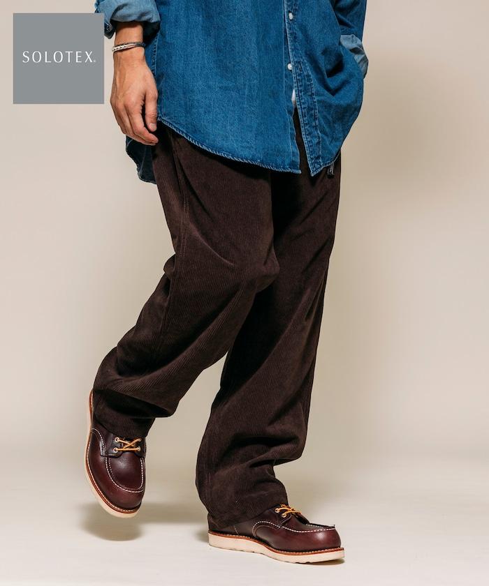 燈芯絨 SOLOTEX 常規版型 編織腰帶長褲