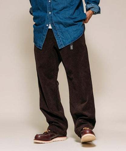 燈芯絨 SOLOTEX 常規版型 編織腰帶長褲