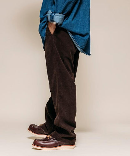 燈芯絨 SOLOTEX 常規版型 編織腰帶長褲