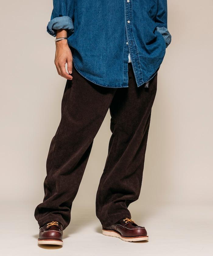 燈芯絨 SOLOTEX 常規版型 編織腰帶長褲