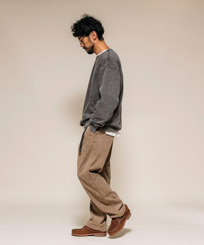 燈芯絨 SOLOTEX 常規版型 編織腰帶長褲