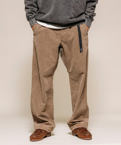 燈芯絨 SOLOTEX 常規版型 編織腰帶長褲