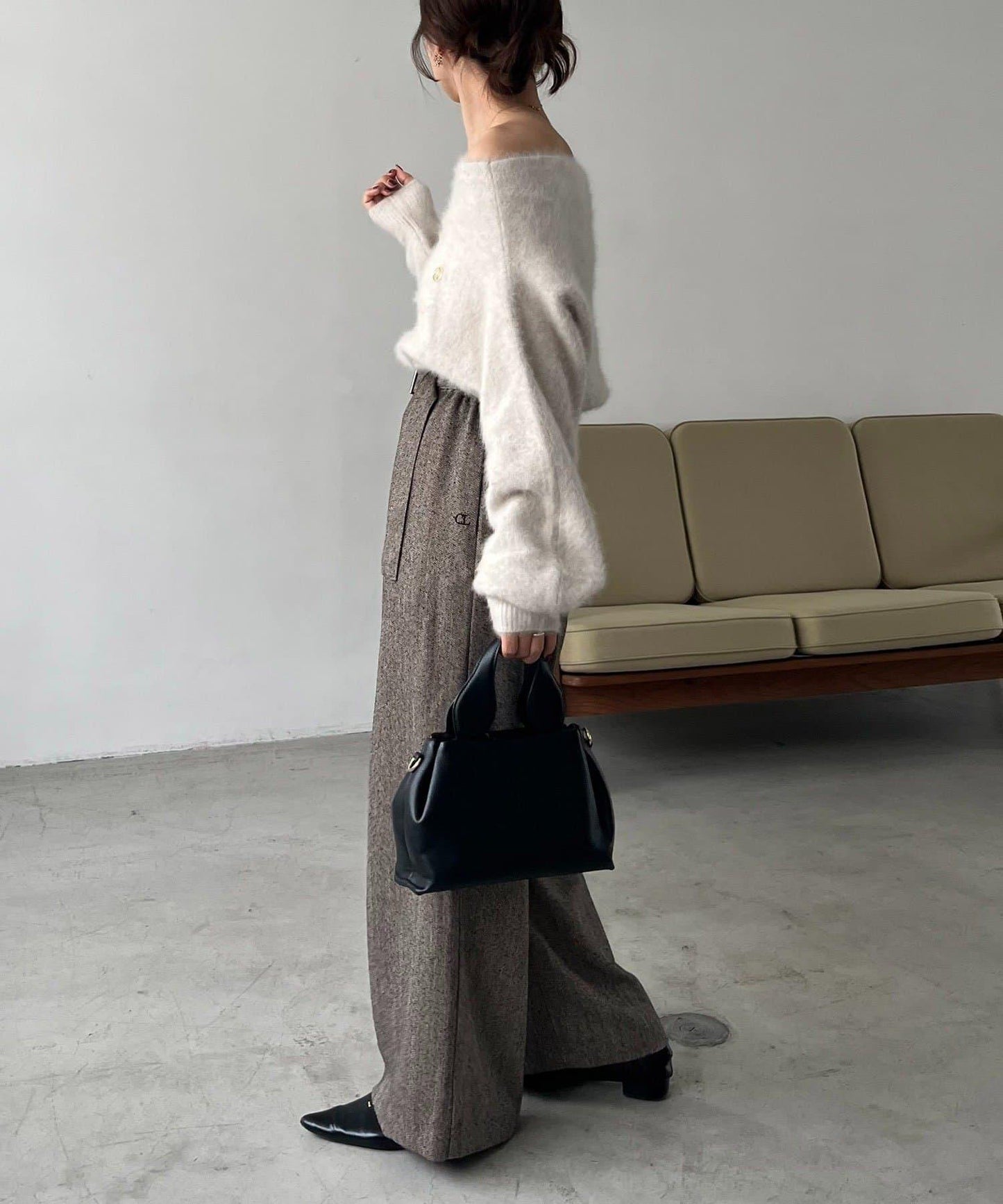 【CAPRICIEUX LE'MAGE】腰帶套裝斑點休閒褲