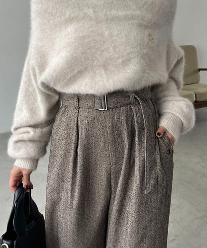 【CAPRICIEUX LE'MAGE】腰帶套裝斑點休閒褲