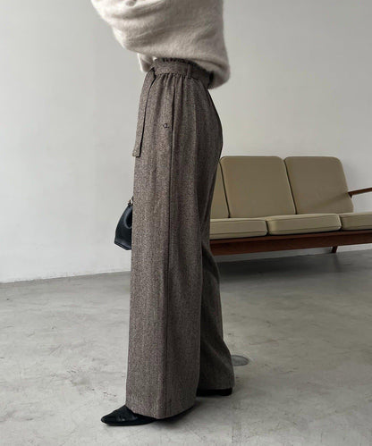 【CAPRICIEUX LE'MAGE】腰帶套裝斑點休閒褲