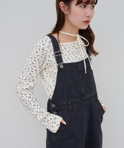 【Discoat】牛仔迷你揹帶裙
