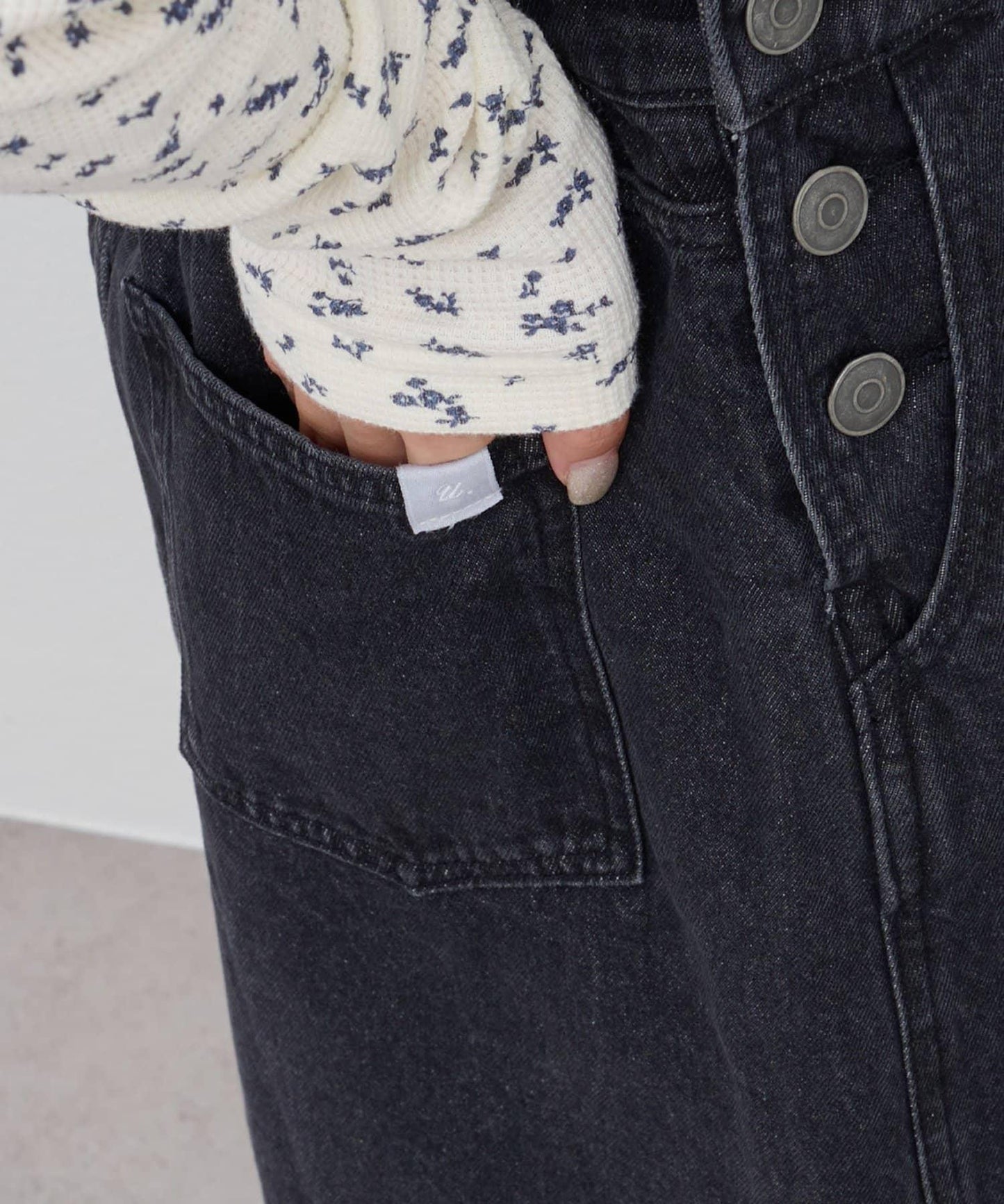 【Discoat】牛仔迷你揹帶裙