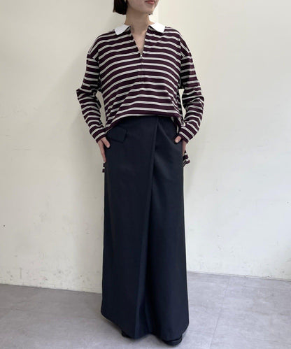 帶領多色條紋長袖T恤