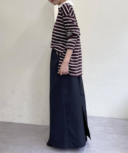 帶領多色條紋長袖T恤