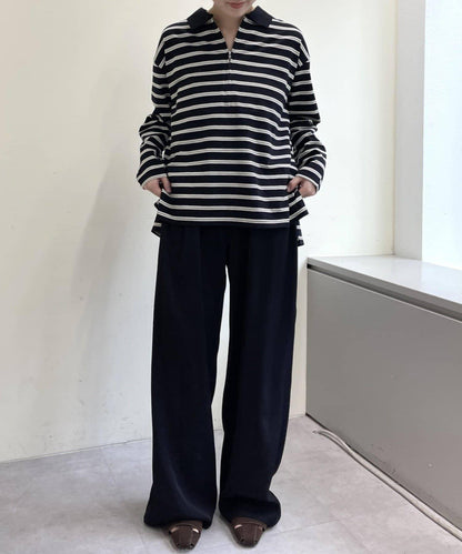 帶領多色條紋長袖T恤