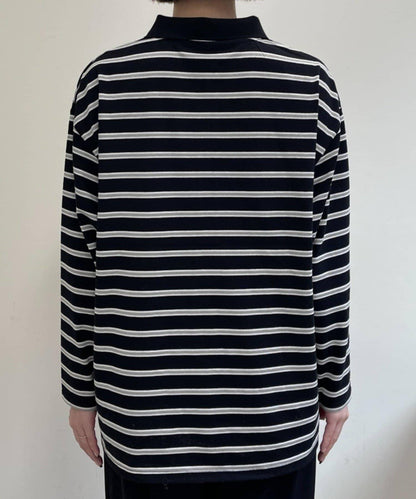 帶領多色條紋長袖T恤