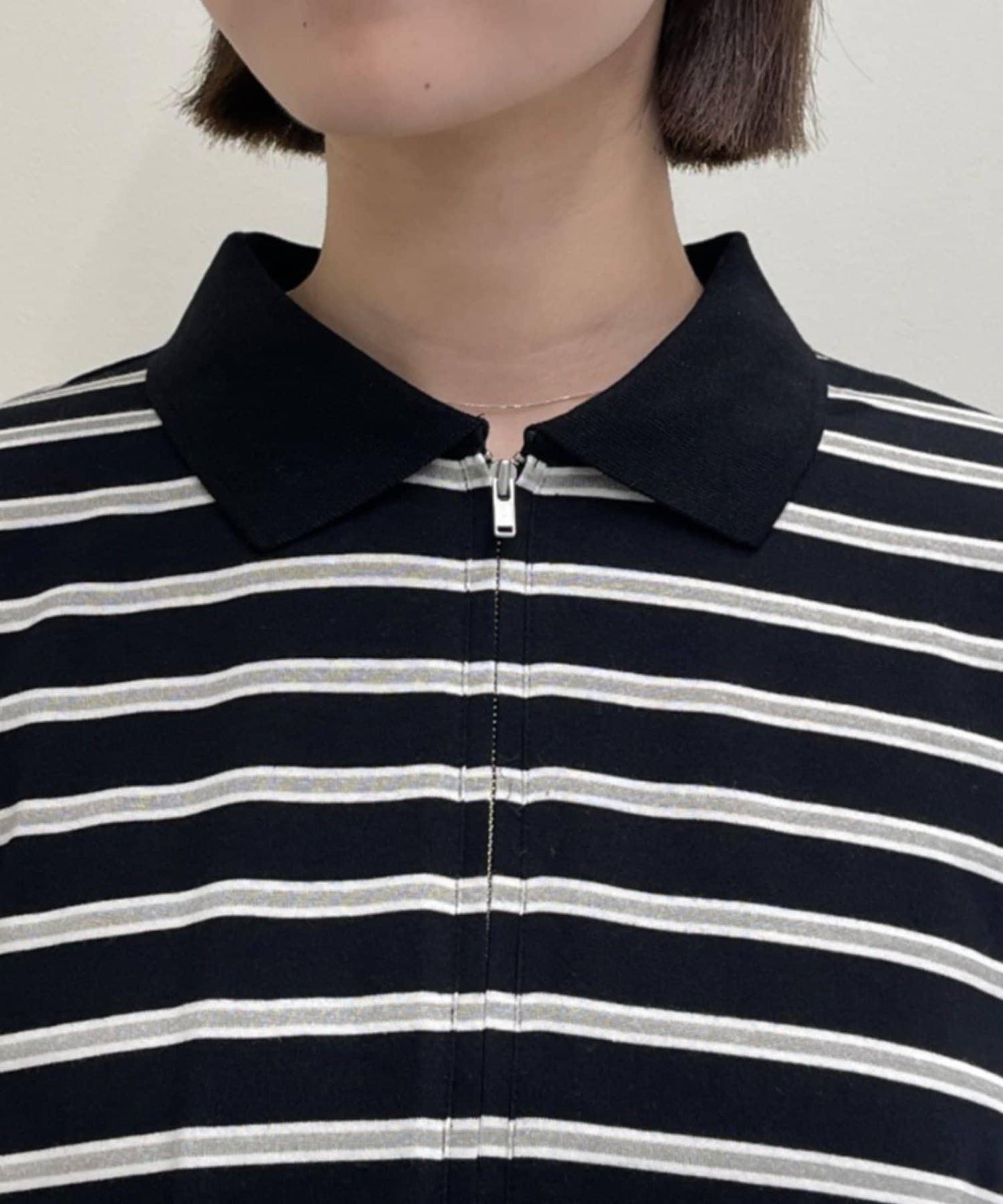 帶領多色條紋長袖T恤