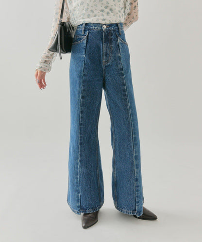 美麗喇叭牛仔褲