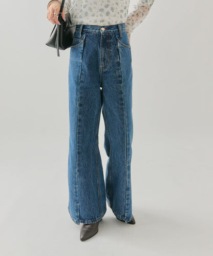 美麗喇叭牛仔褲