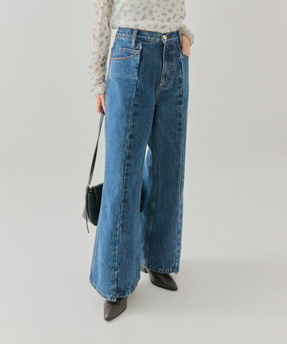 美麗喇叭牛仔褲