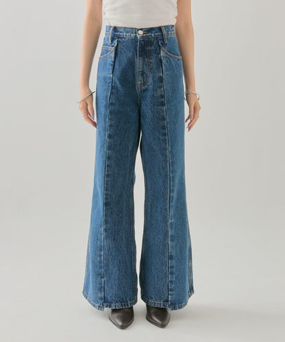 美麗喇叭牛仔褲