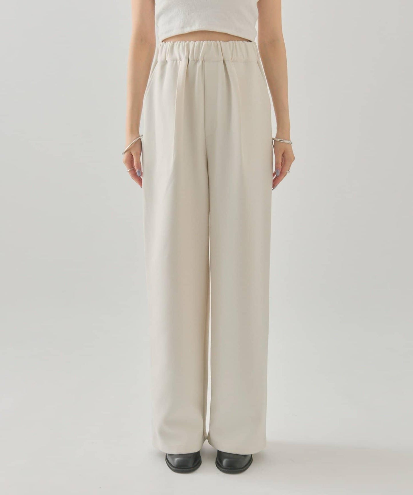 花呢荷葉邊吊帶上衣套裝