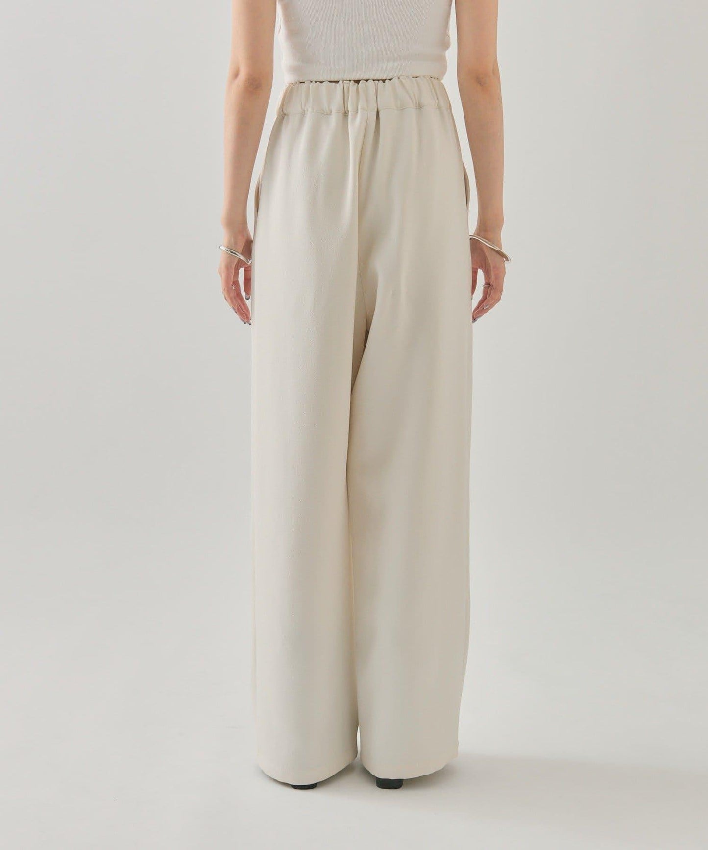 花呢荷葉邊吊帶上衣套裝