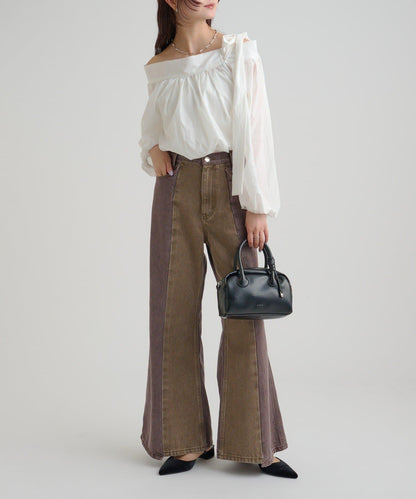 美麗喇叭牛仔褲