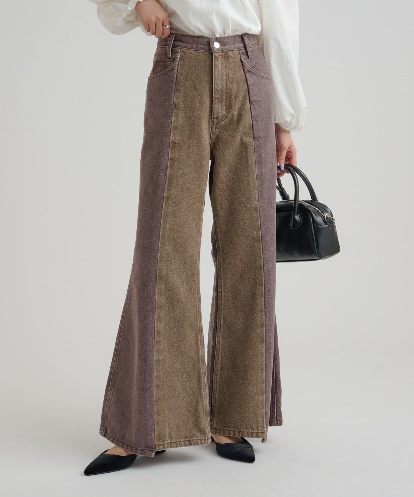 美麗喇叭牛仔褲