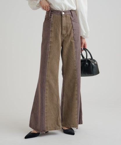 美麗喇叭牛仔褲