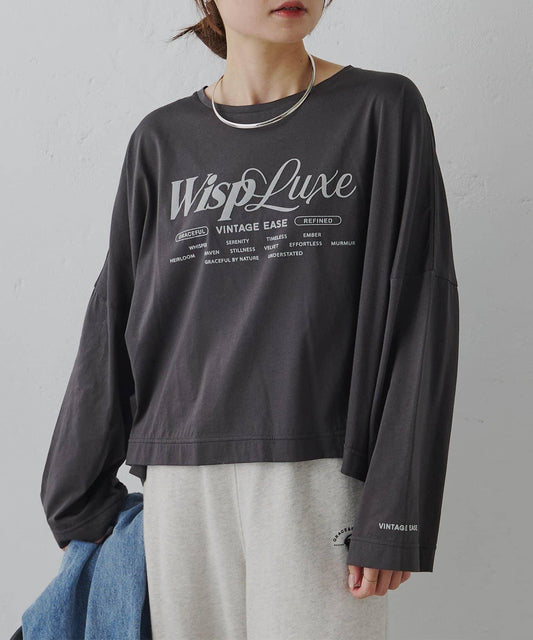 再生棉絲光植絨印花T恤