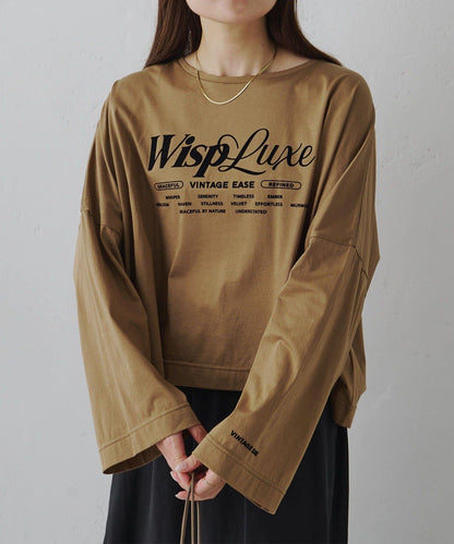 再生棉絲光植絨印花T恤