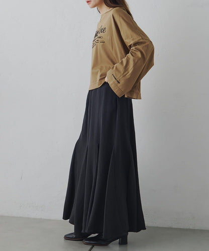 再生棉絲光植絨印花T恤