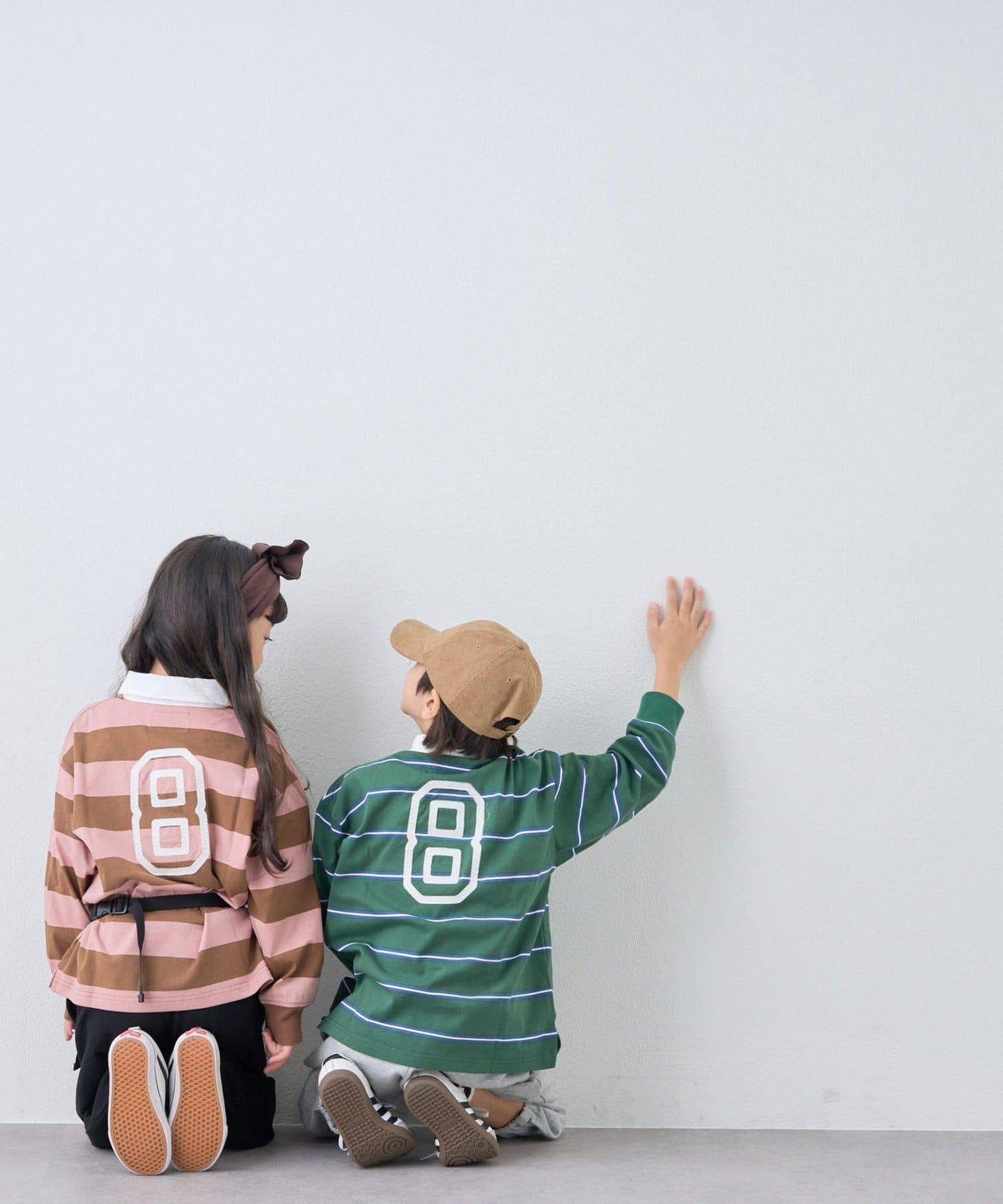 【KIDS】【FOX×TYPY】條紋橄欖球衫