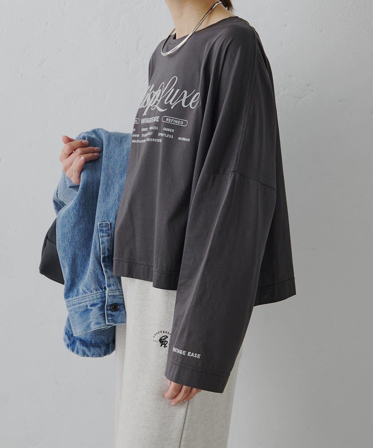 再生棉絲光植絨印花T恤