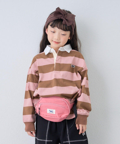 【KIDS】【FOX×TYPY】條紋橄欖球衫