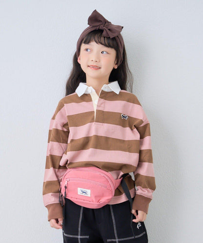 【KIDS】【FOX×TYPY】條紋橄欖球衫