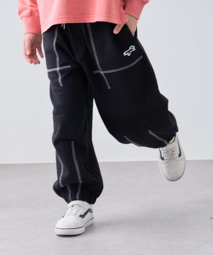 【KIDS】【FOX×TYPY】拼色縫線衛褲