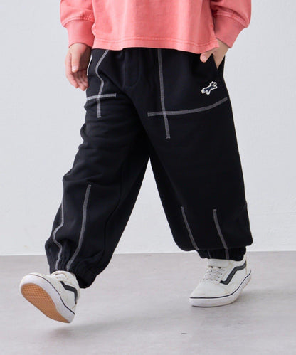 【KIDS】【FOX×TYPY】拼色縫線衛褲