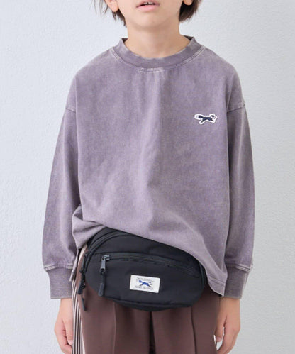 【KIDS】【FOX×TYPY】水洗工藝單點裝飾長袖T恤