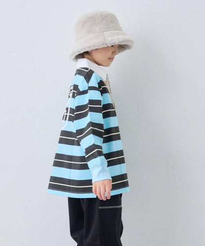 【KIDS】【FOX×TYPY】條紋橄欖球衫