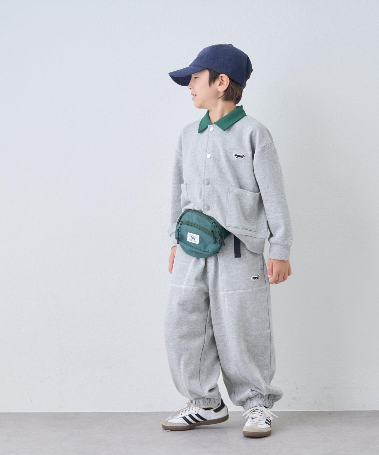 【KIDS】【FOX×TYPY】拼色縫線衛褲