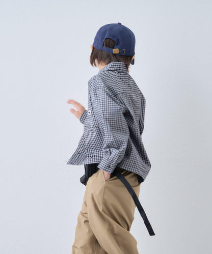 【KIDS】【FOX×TYPY】格子寬鬆襯衫