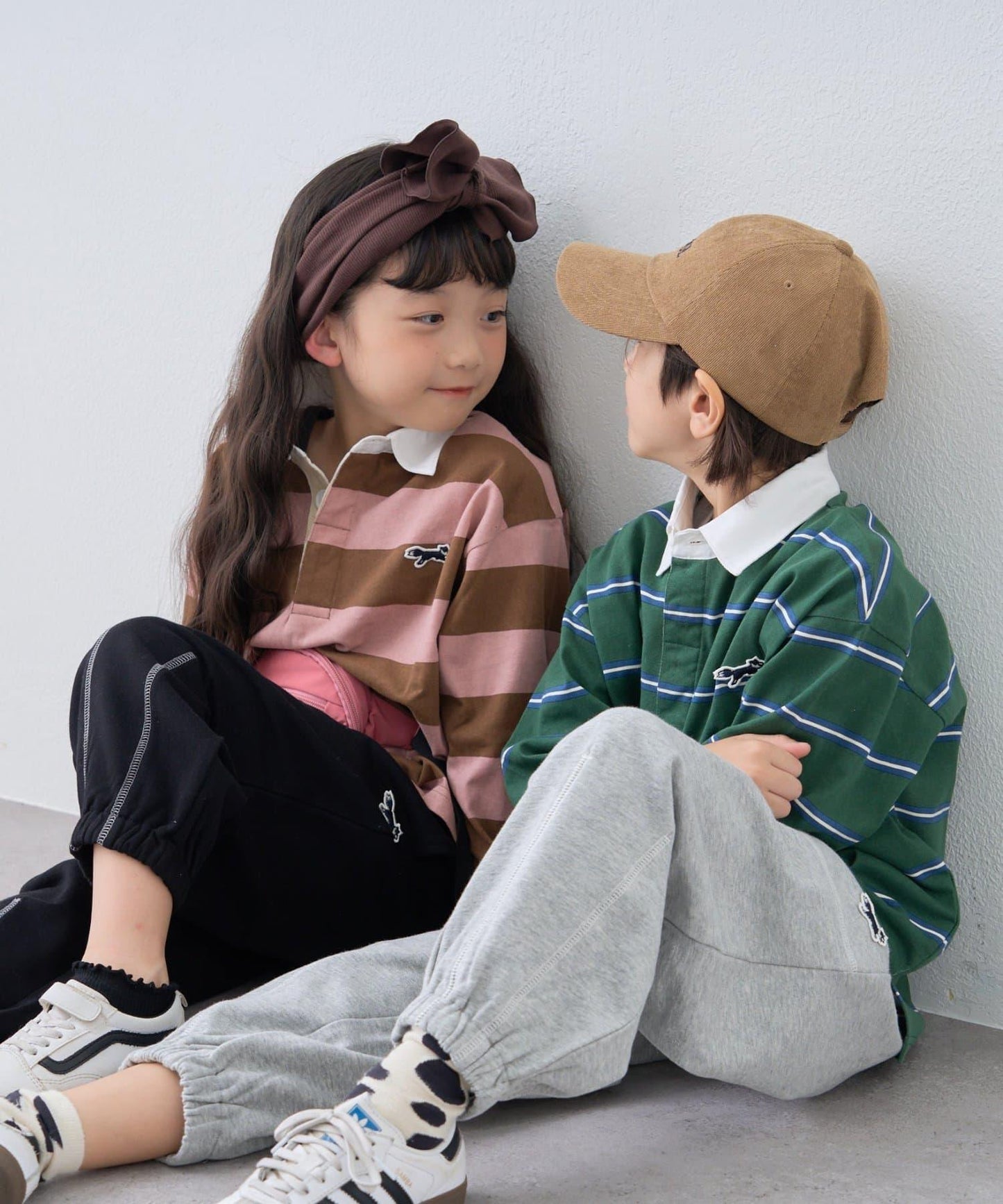 【KIDS】【FOX×TYPY】條紋橄欖球衫