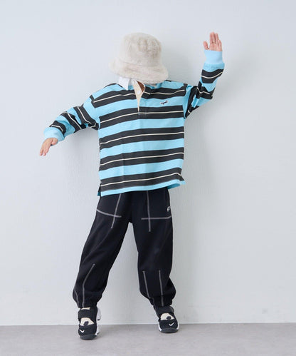 【KIDS】【FOX×TYPY】拼色縫線衛褲