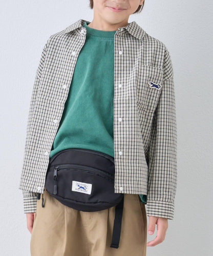 【KIDS】【FOX×TYPY】水洗工藝單點裝飾長袖T恤