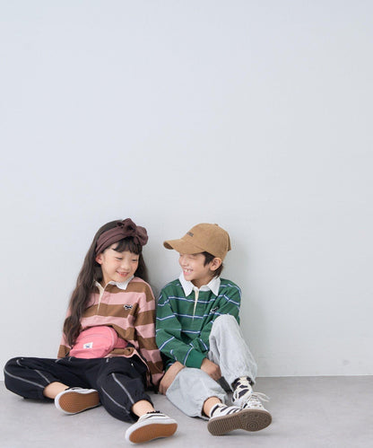【KIDS】【FOX×TYPY】條紋橄欖球衫